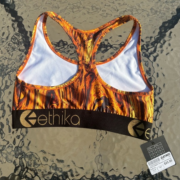 S Ethika Bomber Torched Sports Bra Size Small - Picture 3 of 5